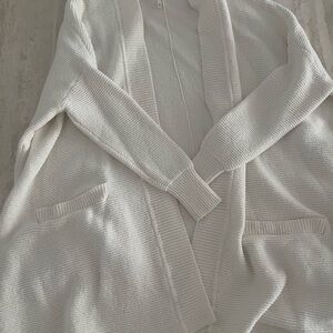Free People White Knit Cardigan Sweater